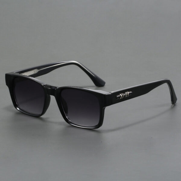 Lmamba 1029 Custom Metal Logo High Quality Fashion Sun Glasses Men Retro Classic Anti Blue Light Square Sunglasses UV400