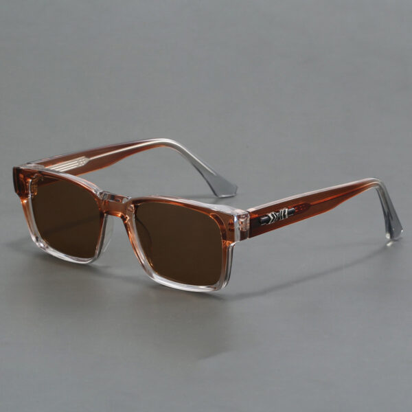 Lmamba 1029 Custom Metal Logo High Quality Fashion Sun Glasses Men Retro Classic Anti Blue Light Square Sunglasses UV400