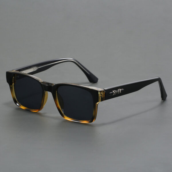 Lmamba 1029 Custom Metal Logo High Quality Fashion Sun Glasses Men Retro Classic Anti Blue Light Square Sunglasses UV400