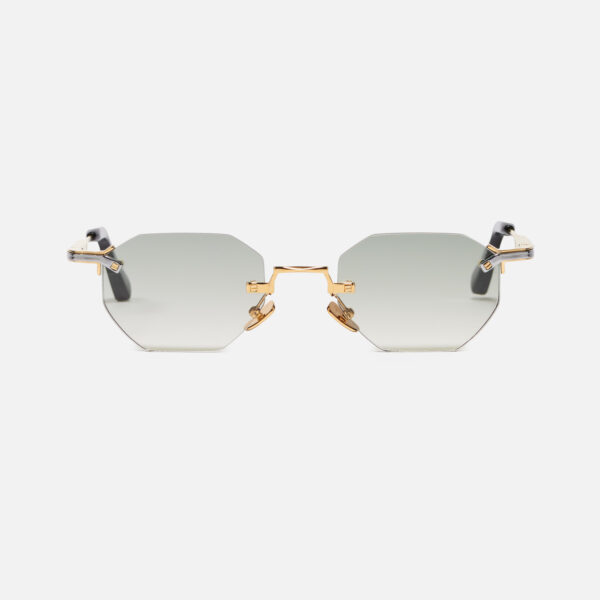 Lmamba Brand Designer Fashion Frameless Square Gradient Shades Nylon Lens Metal Custom Logo Rimless Sunglasses for Men Women