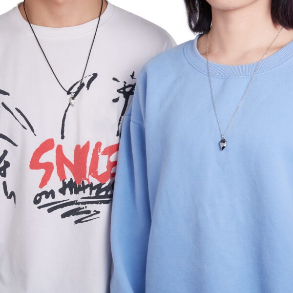 Love Necklace Couple Necklace Magnetic Heart Necklace