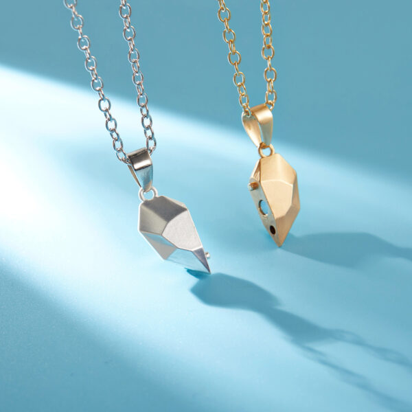 Love Necklace Couple Necklace Magnetic Heart Necklace