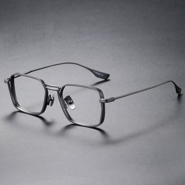 New Arrival Designer Branded Optical Frames Men Retro Rectangle Pure Titanium Frame Fashion Luxury Eye Glasses