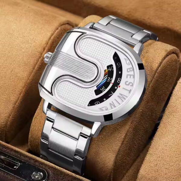 New Bestwin 988 BW988 Men's Watches Montre Homme Reloj Sport Business Stainless Steel Date Fashion Luxury Men Quartz Wristwatch