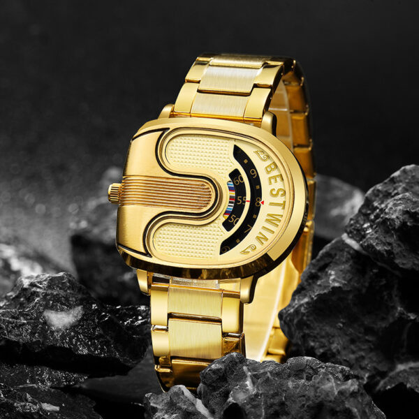 New Bestwin 988 BW988 Men's Watches Montre Homme Reloj Sport Business Stainless Steel Date Fashion Luxury Men Quartz Wristwatch