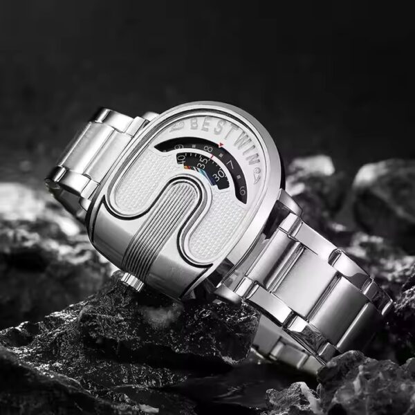 New Bestwin 988 BW988 Men's Watches Montre Homme Reloj Sport Business Stainless Steel Date Fashion Luxury Men Quartz Wristwatch