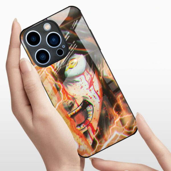 New Cartoon Anime Tempered Glass Mobile Phone Case for iPhone 16 15 14 13 12 11 Pro Max XS XR Anti Scratch Protect Cover