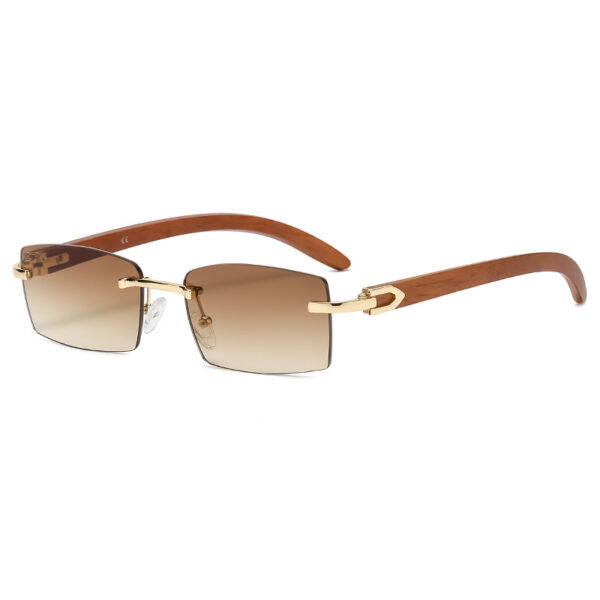 New Fashion Sun Glasses Rimless Sunglasses Men's and Women Metal Sunglasses
