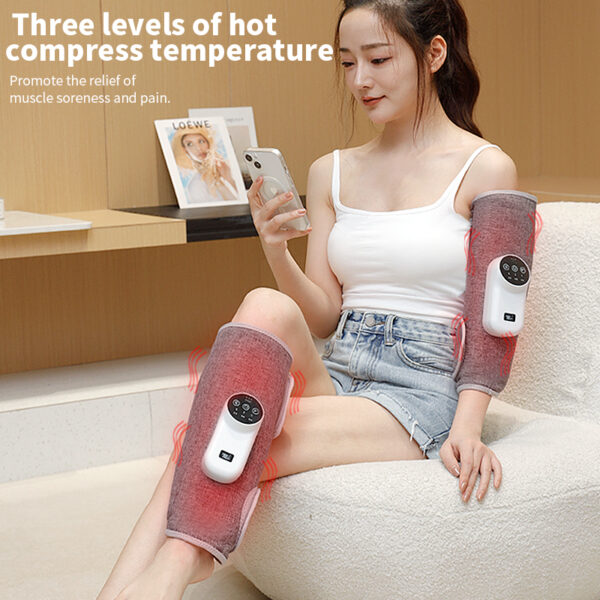 New Sale Portable Pressotherapy Calf Muscle Pain Relieves Electric Heating Lifting Air Compression Leg Massager
