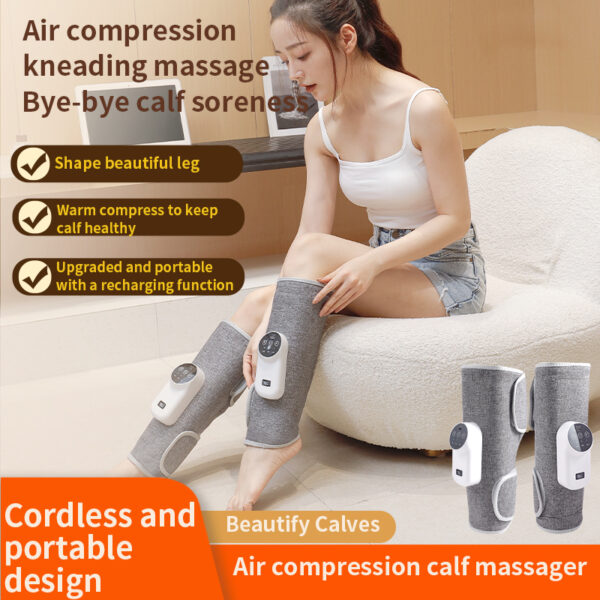 New Sale Portable Pressotherapy Calf Muscle Pain Relieves Electric Heating Lifting Air Compression Leg Massager