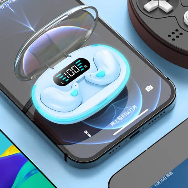 Original X55 TWS True Sleep Wireless Earphones Mini Bluetooth Earbuds Stereo Headset Wireless Charging Box Earpieces