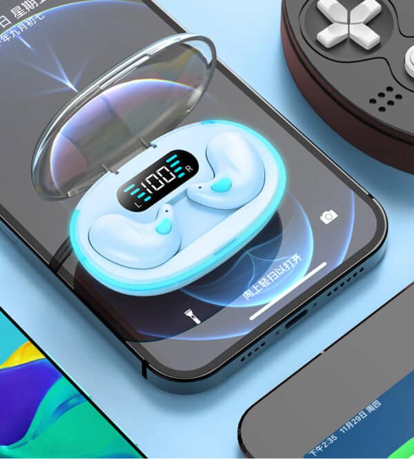 Original X55 TWS True Sleep Wireless Earphones Mini Bluetooth Earbuds Stereo Headset Wireless Charging Box Earpieces
