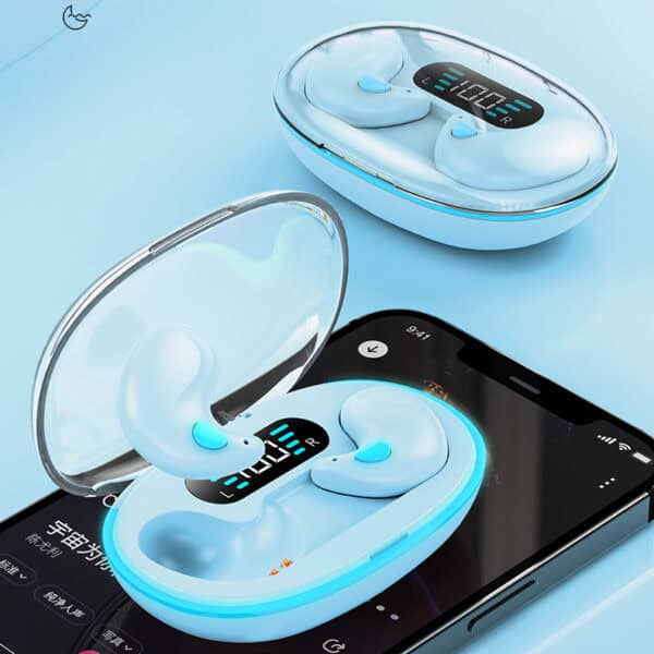 Original X55 TWS True Sleep Wireless Earphones Mini Bluetooth Earbuds Stereo Headset Wireless Charging Box Earpieces