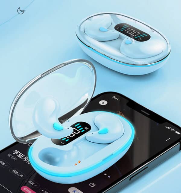 Original X55 TWS True Sleep Wireless Earphones Mini Bluetooth Earbuds Stereo Headset Wireless Charging Box Earpieces