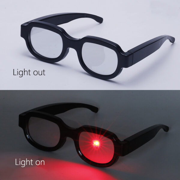 Partagas Fashion Anime LED Light Dancing Party Halloween Christmas Rectangle Sunglasses Eyeglasses Glasses Unisex for Men Women