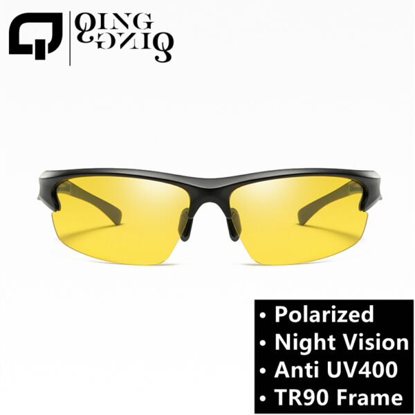PC Lens Sports Eyewear Polarized Blue Film Driver Sunglasses for Anti Glare 2025 Fashion