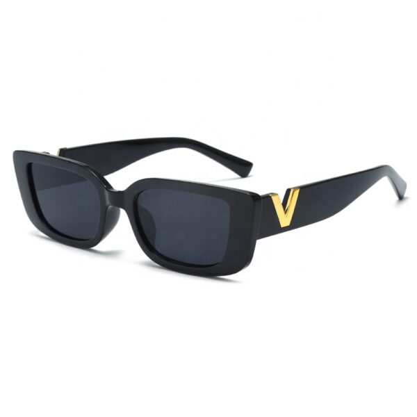 Retro Cat Eye Sunglasses Women/Men Unisex With Fashion V-shaped Foots Outdoor Sunshade Square Sun Glasses