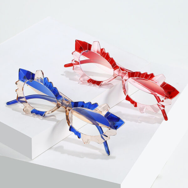 Retro Colorful Women Computer Glasses Eye Protection Comfortable PC Material Anti Blue Light Optical Eyeglasses