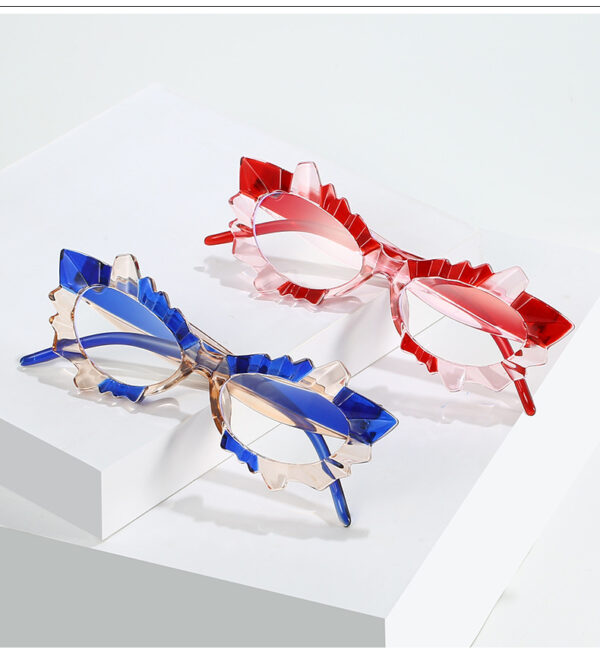 Retro Colorful Women Computer Glasses Eye Protection Comfortable PC Material Anti Blue Light Optical Eyeglasses