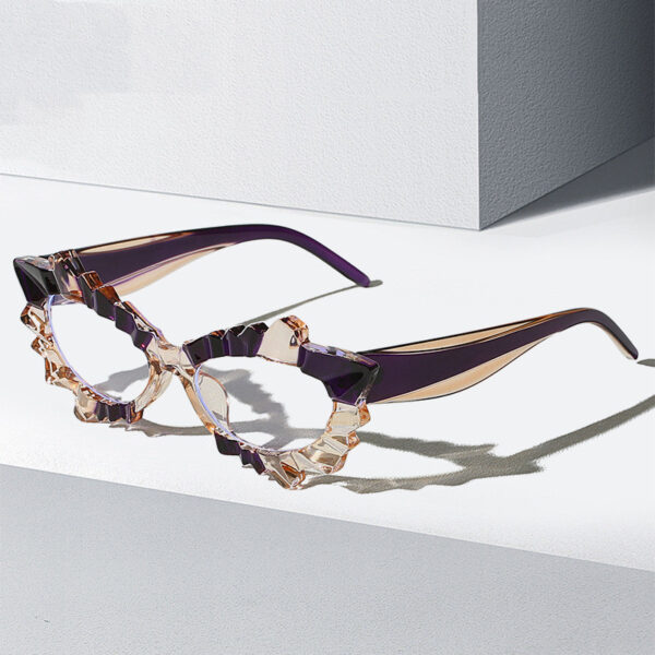 Retro Colorful Women Computer Glasses Eye Protection Comfortable PC Material Anti Blue Light Optical Eyeglasses