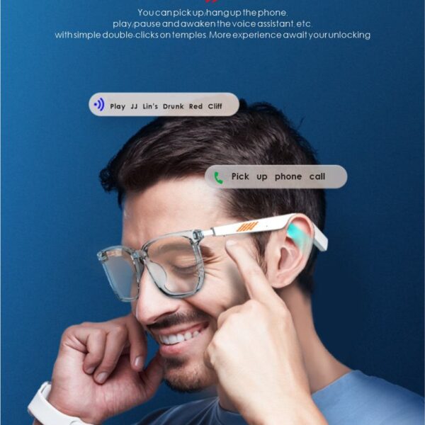 Revolutionize Your Vision and Audio: Bluetooth Smart Glasses Offering Hands-Free Calls, Music, and Style in One