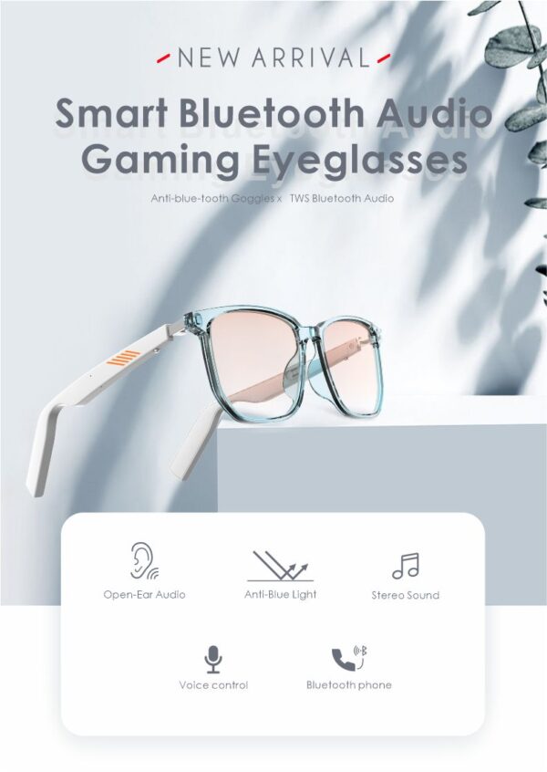 Revolutionize Your Vision and Audio: Bluetooth Smart Glasses Offering Hands-Free Calls, Music, and Style in One