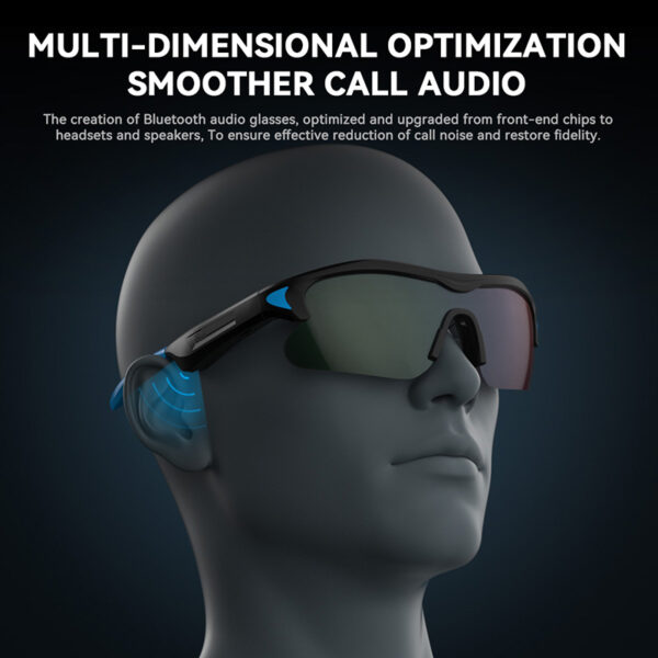 Smart Glasses Bluetooth 5.3 Wireless Stereo Sport Headset Outdoor Sunglasses Speakers With Mic Driving A8 Sunglasses