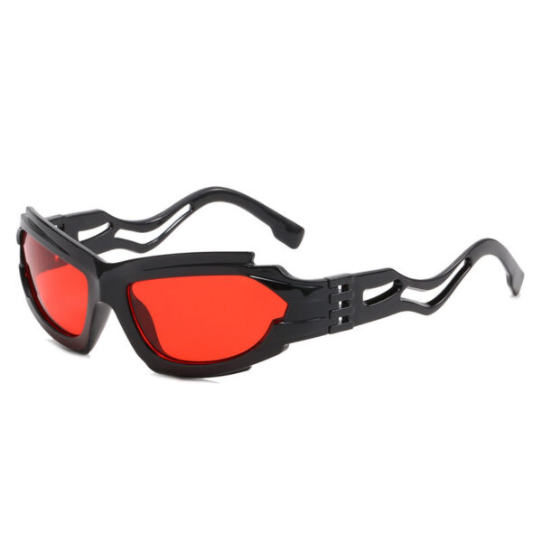 Sports Eyewear Fashion Plastic Frame Sunglasses with Personality Trend for Sports & Outdoor Activities