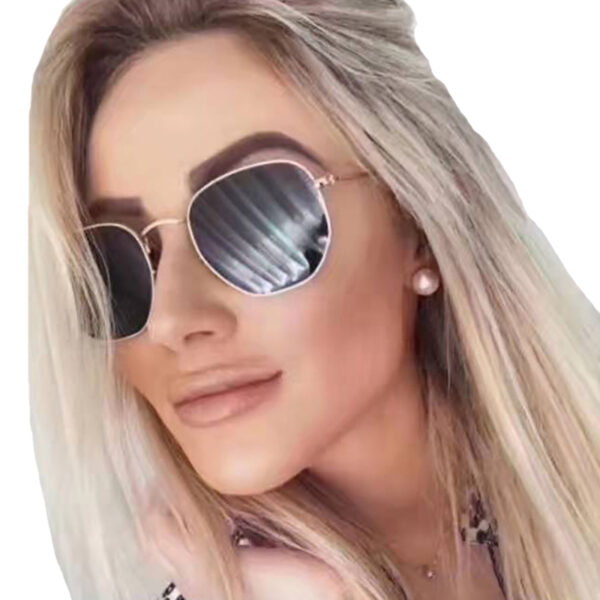 STORY STYZ3548 High Quality Metal Vintage Sun Glasses Fashion Polarized Sunglasses Women Designer Small Frame Pink Shades