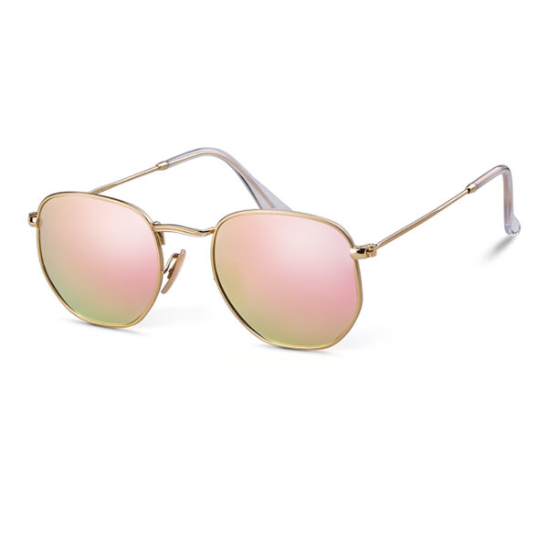 STORY STYZ3548 High Quality Metal Vintage Sun Glasses Fashion Polarized Sunglasses Women Designer Small Frame Pink Shades