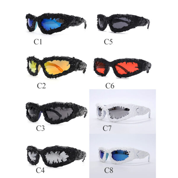 STORY Trendy Thick Frame Halloween Festival Sunglasses for Women Fashion Unique Personalized Party Glasses Men Shades GY-04029