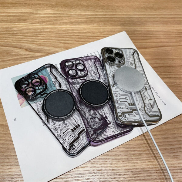Suitable for iPhone 15 Promax Heat Dissipation case Magnetic Phone case for Apple 13Pro Frameless Anti Drop Protective case