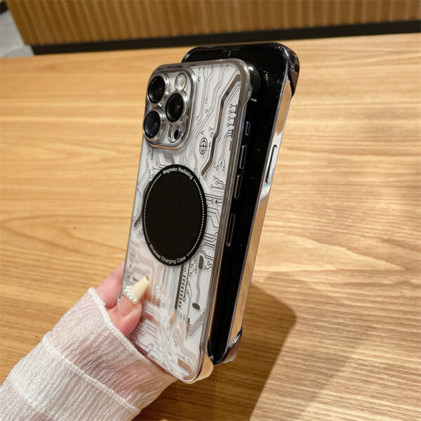 Suitable for iPhone 15 Promax Heat Dissipation case Magnetic Phone case for Apple 13Pro Frameless Anti Drop Protective case