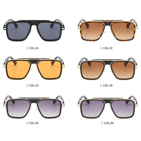 Superhot Eyewear 32861 Fashion Square Sun Glasses Classic Vintage Gradient Men Women Shades Sunglasses