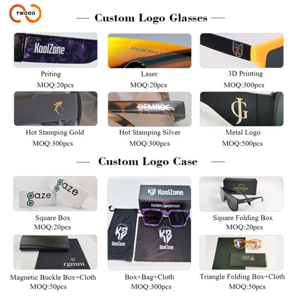 Twooo T1362 New Arrivals UV400 Protection Shades Rimless Square Fashion Design Sunglasses