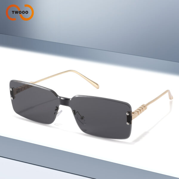 Twooo T1362 New Arrivals UV400 Protection Shades Rimless Square Fashion Design Sunglasses