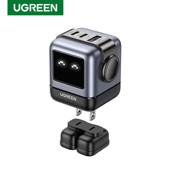 UGREEN Robot Charger 65W PPS Phone Charger Fast Charging Adapter Potable Mini Wall Charger Power Adapter for iPad MacBook