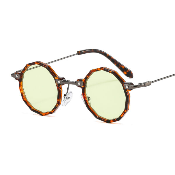 Unisex Vintage Square Sunglasses Transparent Frame Retro Punk Shades Hollow Sun Glasses One Piece Sun-Eyewear