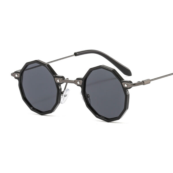 Unisex Vintage Square Sunglasses Transparent Frame Retro Punk Shades Hollow Sun Glasses One Piece Sun-Eyewear