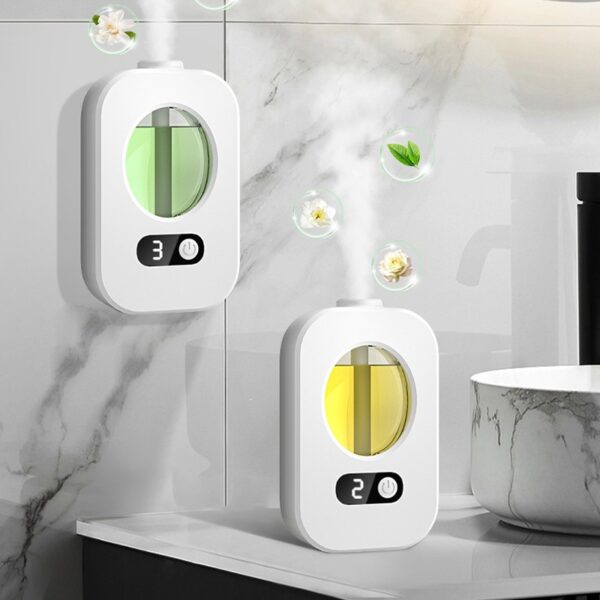 Usb-Powered Home Pet Toilet Fragrance Diffuser Spray Freshener Essential Oil Diffuser Wall Hanging Aromatherapy Machine