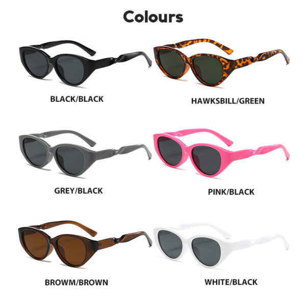 UV400 New Arrival Fashion Sunglasses Hot Sales Sun Glasses PC Frame High Quality Shades Cat Eye Fashion Women Sunglasses