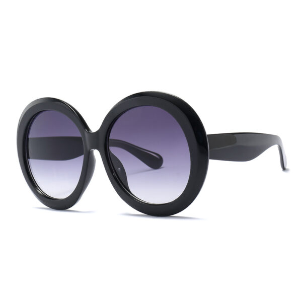 Vintage Uv400 Protection Sunglasses Oversized Big Frame Sunglasses for Women Circle Glasses Sunglasses