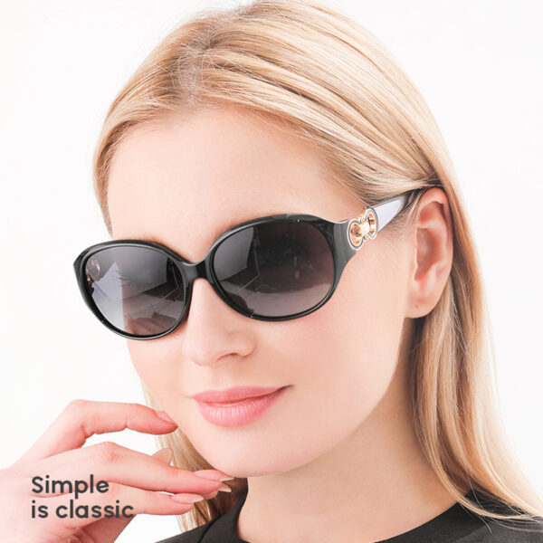 Wholesale Trend Designer Custom Plastic Fashion Black Vintage Retro Trendy Women Sunglasses