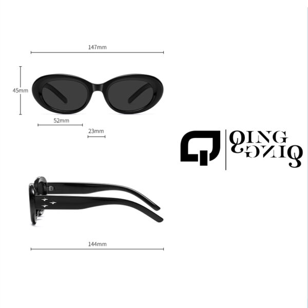 Woman Sunglasses Luxury Polarized - Comfortable Fit, Green Lens & Blue Frame For Outdoor Activities