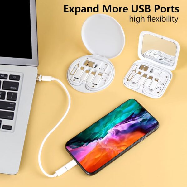 ZOGUO New USB C Adapter OTG Cable Kit Multi Charging Cable Case Converter with Type C Micro USB Adapter for Safe Data Transfer