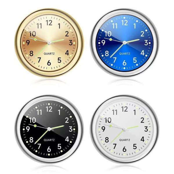 Linda Hot Selling Car Mounted Adhesive Clock Car Mounted Clock Motorcycle Watch Auto Car Clock
