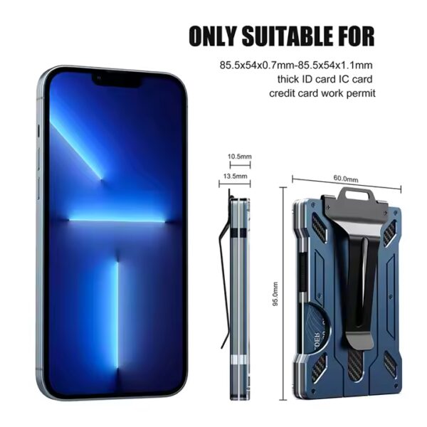 Slim Wallet for Men Aluminum Metal - LWX23 - Image 6
