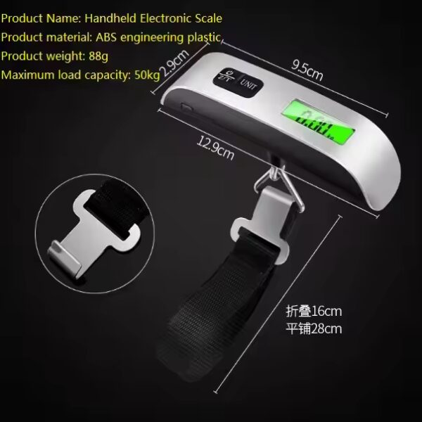 Portable Handheld Electronic Luggage Scale - LLS21 - Image 3