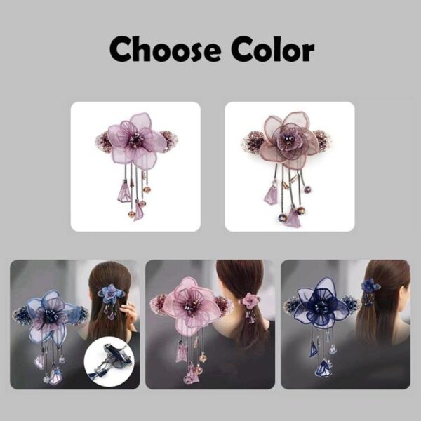 BloomSpring Crystal Fringe Clip - LV21 🌸 - Image 6