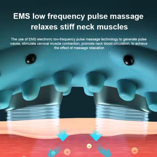Portable Wireless Heated Neck & Shoulder Massager - LNM22 - Image 3